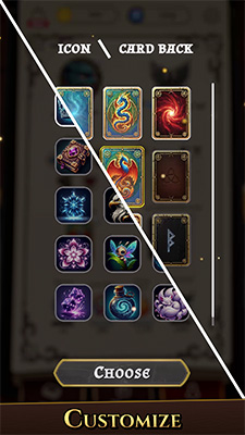 online card game - customize your game experience