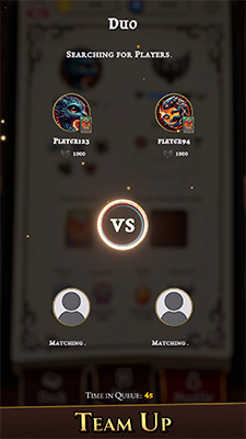 online card game - team up with friends